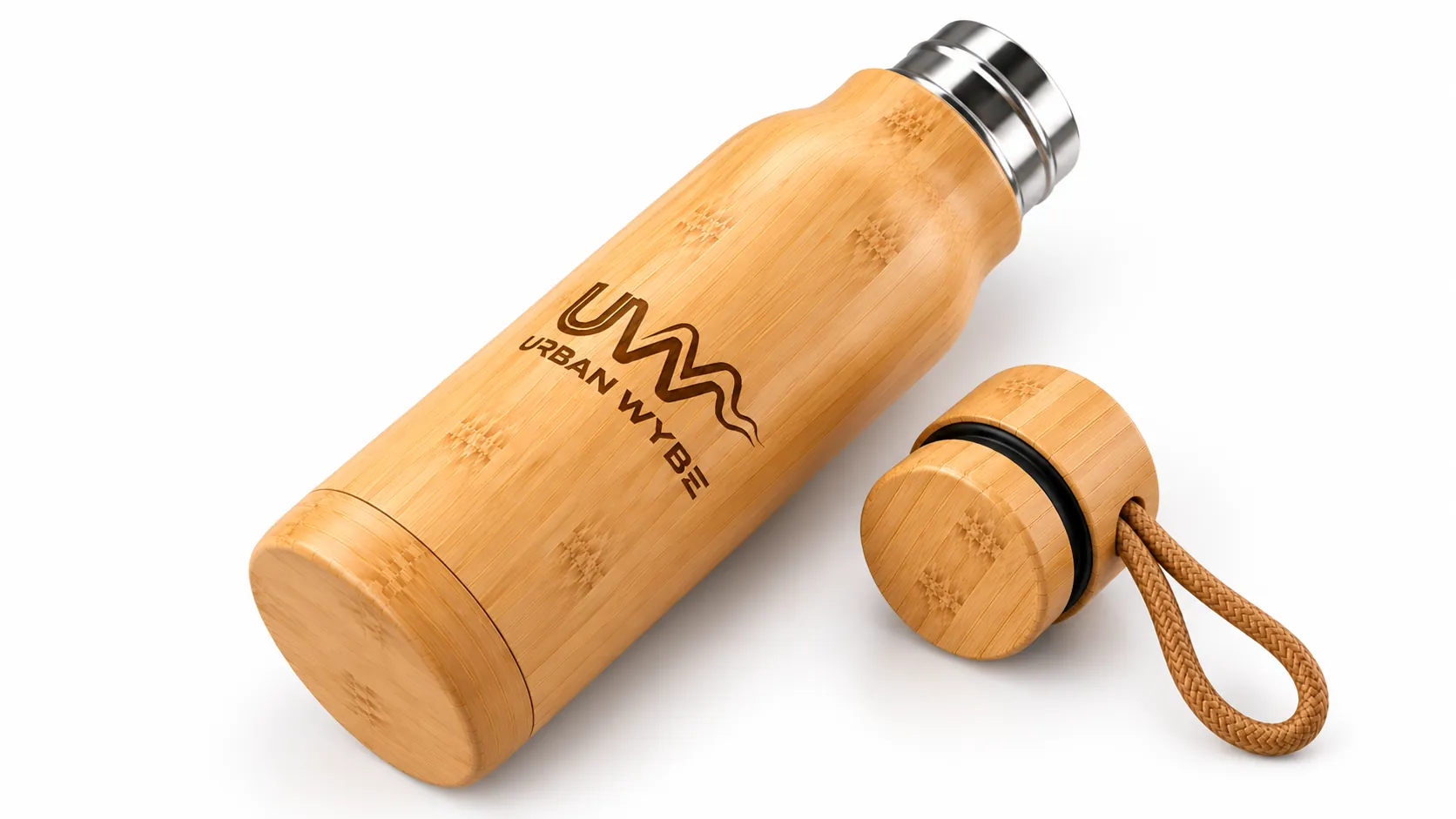Eco-Zen Bamboo Insulated Stainless Steel Bottle