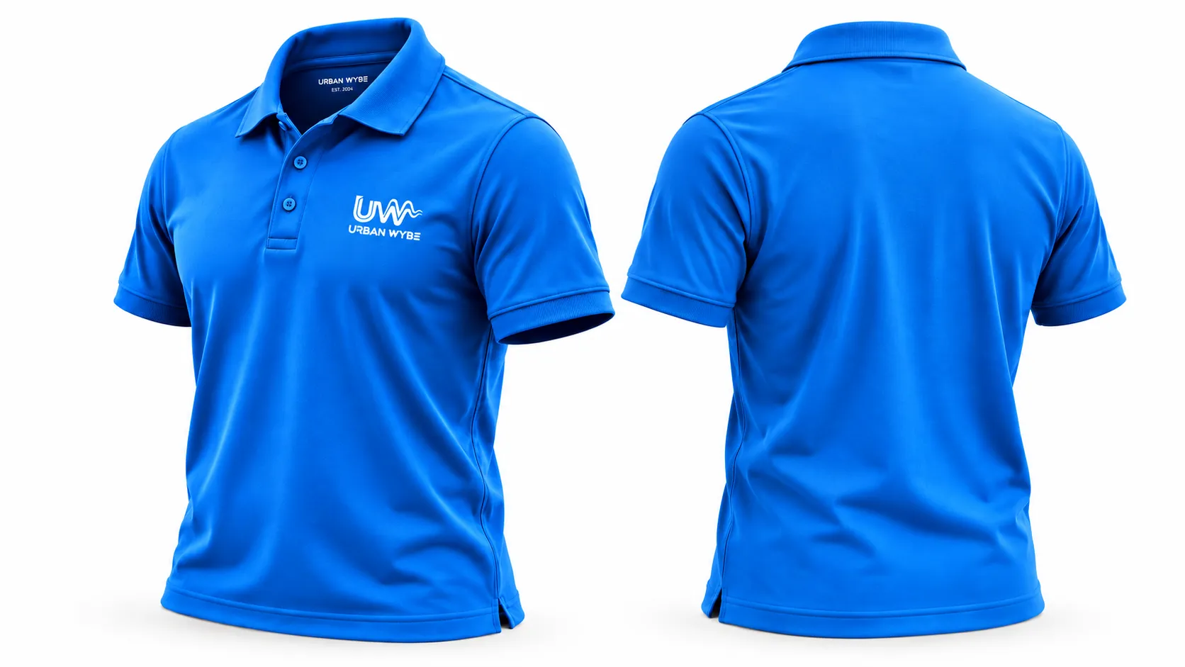 Urban Signature Pique Polo - Royal Blue Detail 1