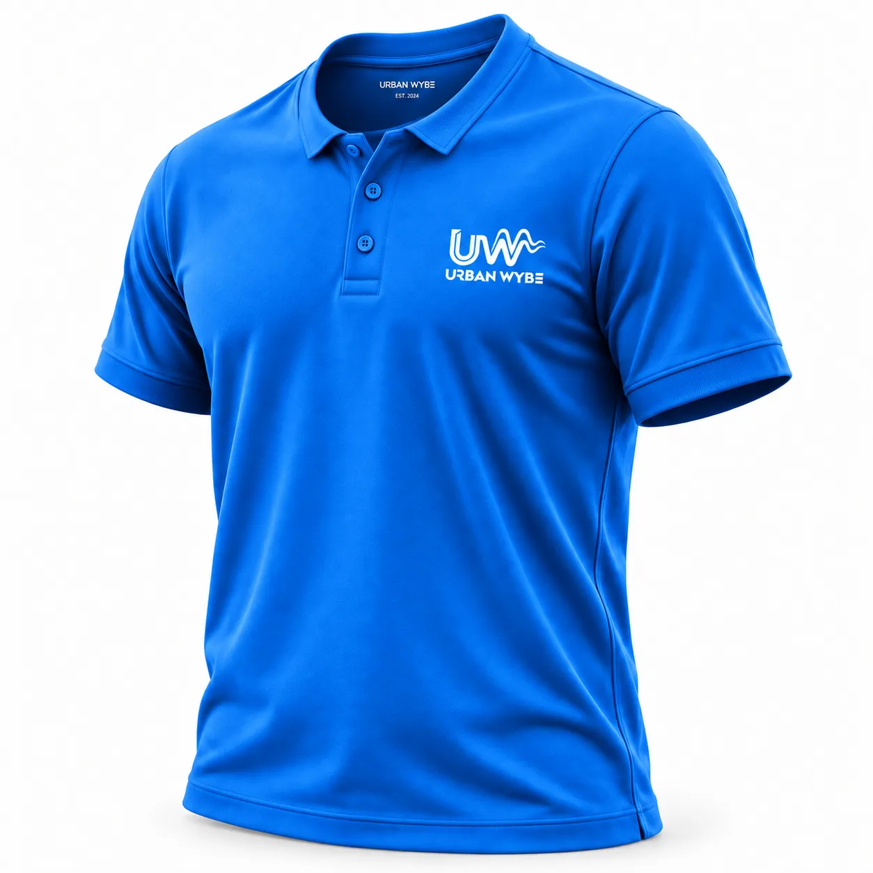 Urban Signature Pique Polo - Royal Blue Detail 2