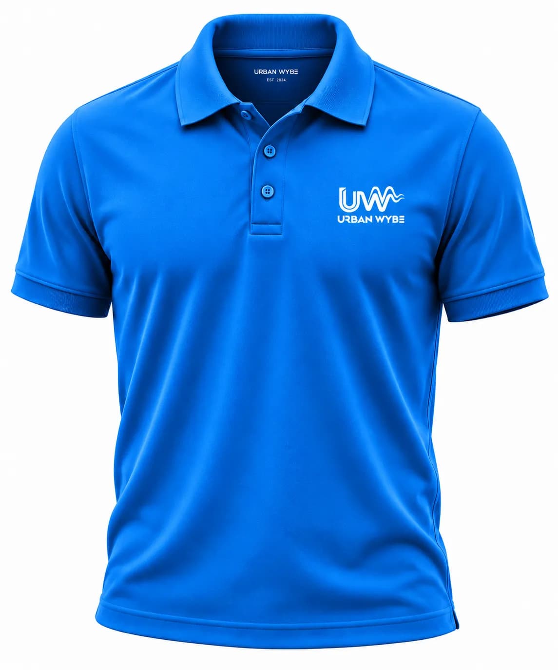 Urban Signature Pique Polo - Royal Blue Detail 3