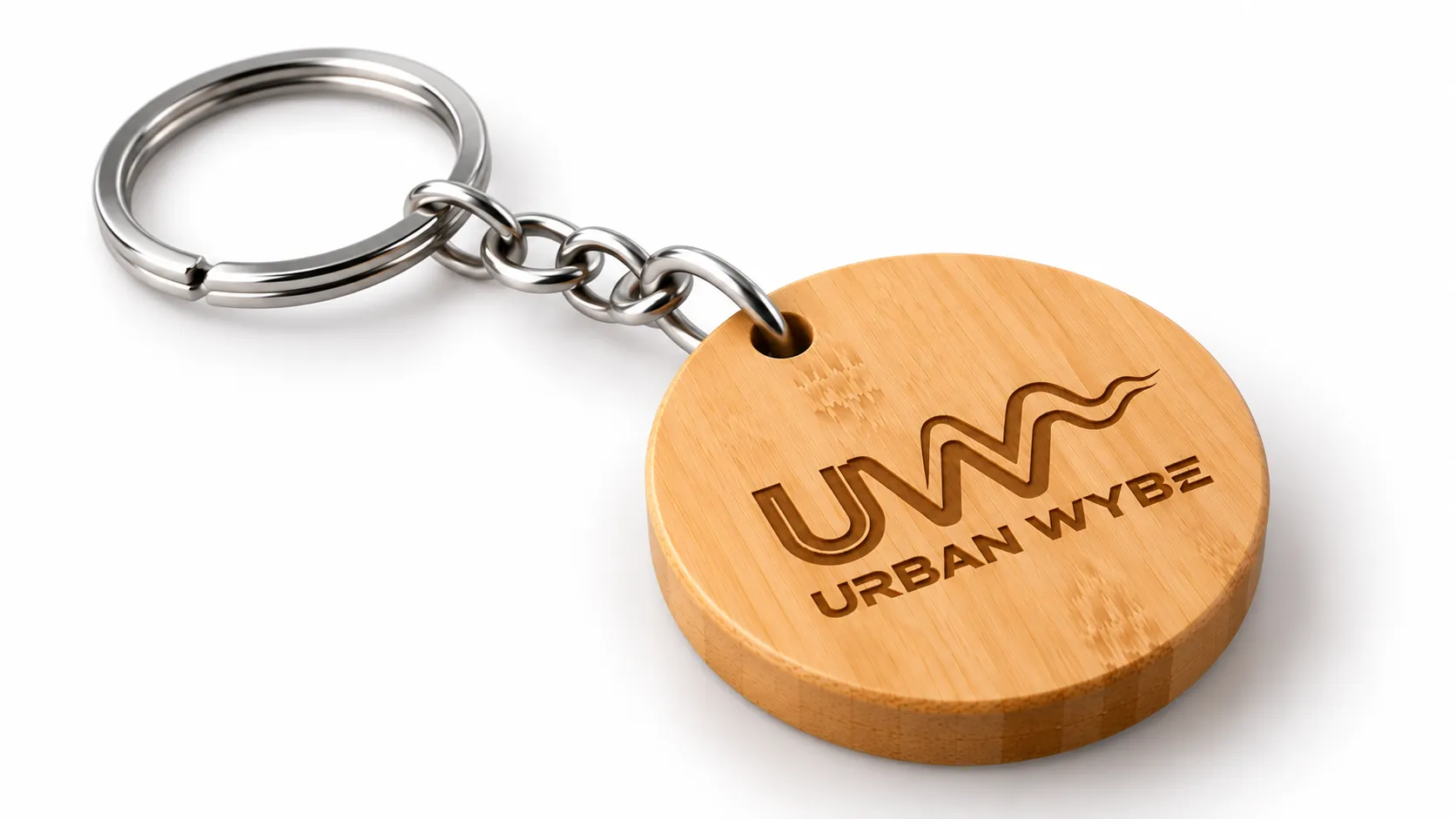 Artisan Leather & Metal Keyring Detail 1