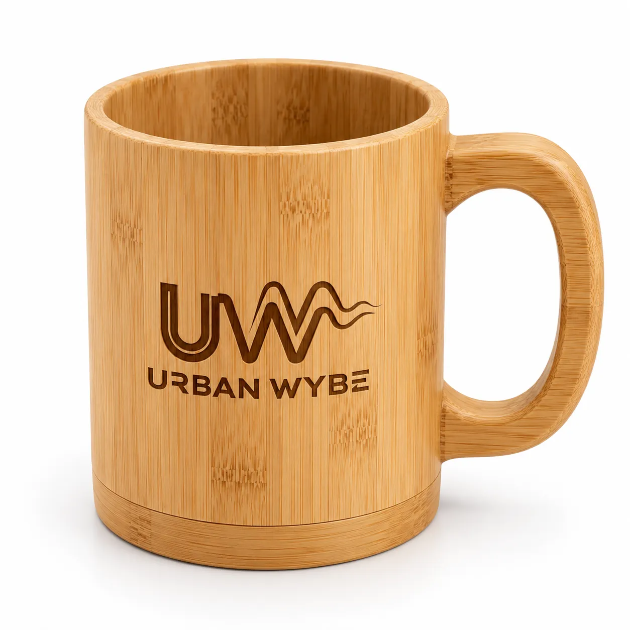 Eco-Zen Bamboo & Ceramic Desk Mug Detail 1