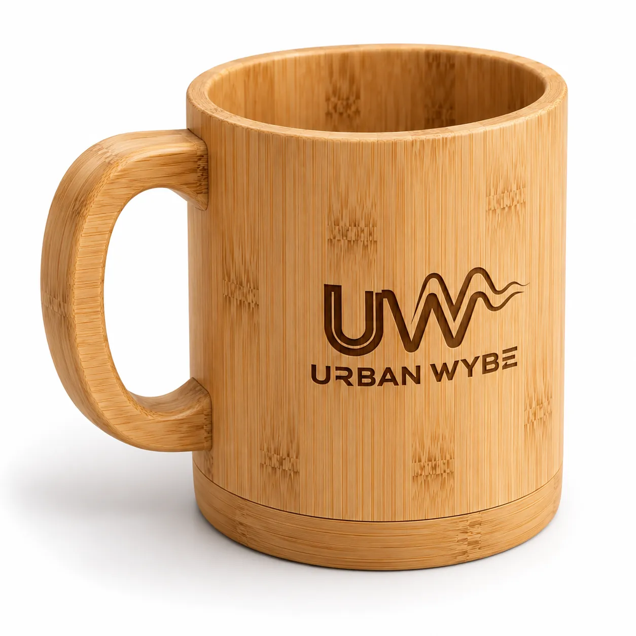 Eco-Zen Bamboo & Ceramic Desk Mug Detail 2