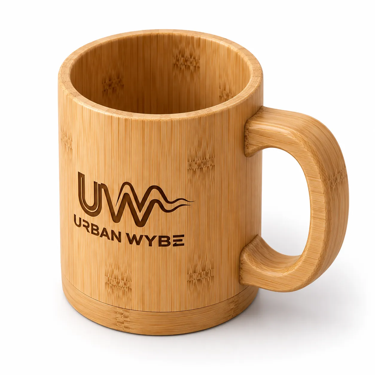 Eco-Zen Bamboo & Ceramic Desk Mug Detail 3