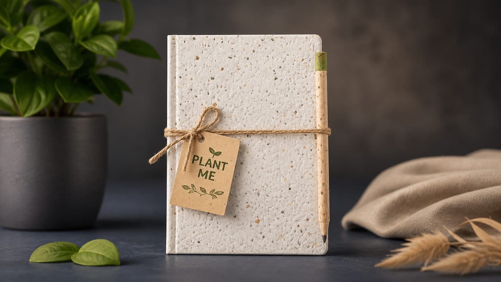Green-Growth Plantable Seed Paper Notebook